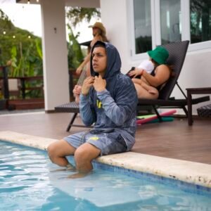 Hoodie Rash Guard Gray