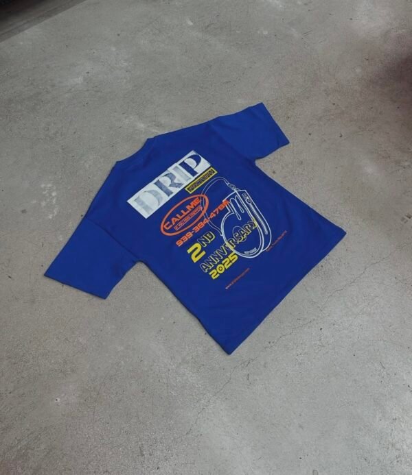 2nd Anniversary Tee Blue - Image 2