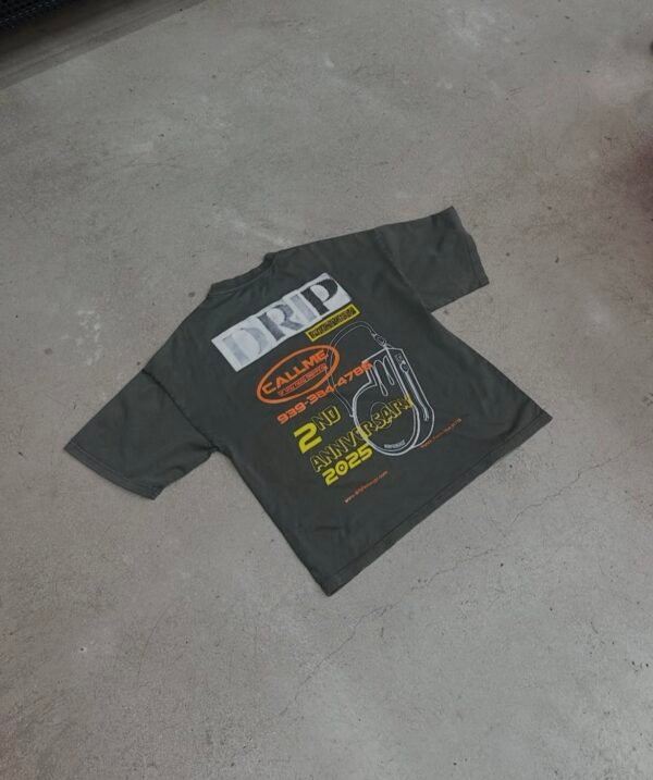 2nd Anniversary Tee Olive - Image 2